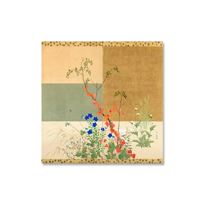 Living Room Wall Canvas | Modern Zen Floral Art | New Asian | Spring & Autumn