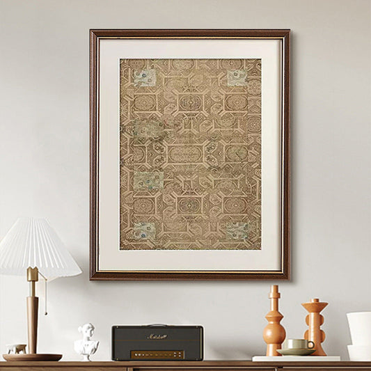 Dunhuang-Inspired Oriental Wall Art | Handcrafted Wood Frame & Silk Canvas | Living Room & Study Decor | Cultural Heritage Collection